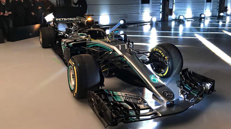 Mercedes unveil new F1 car amid criticism of &#039;halo&#039; to protect drivers