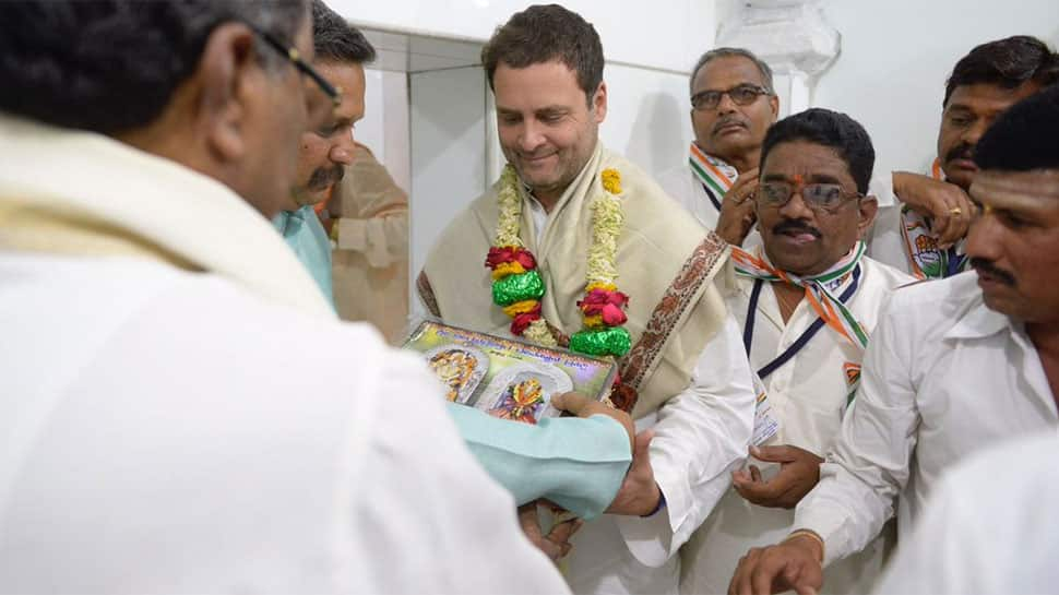 Karnataka polls: Rahul Gandhi seeks blessings at Godchi Temple in Ramdurg