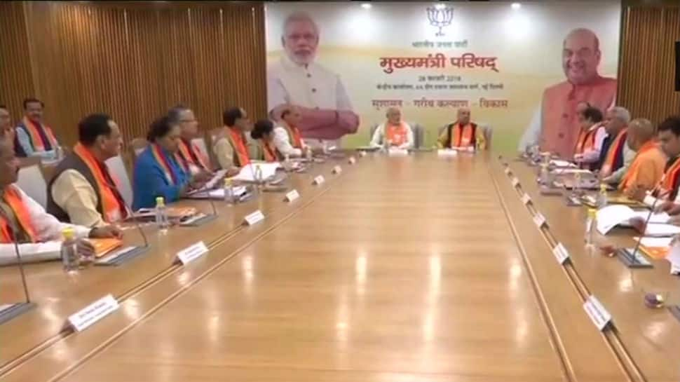 PM Narendra Modi, Amit Shah meet BJP Chief Ministers to discuss 2019 elections