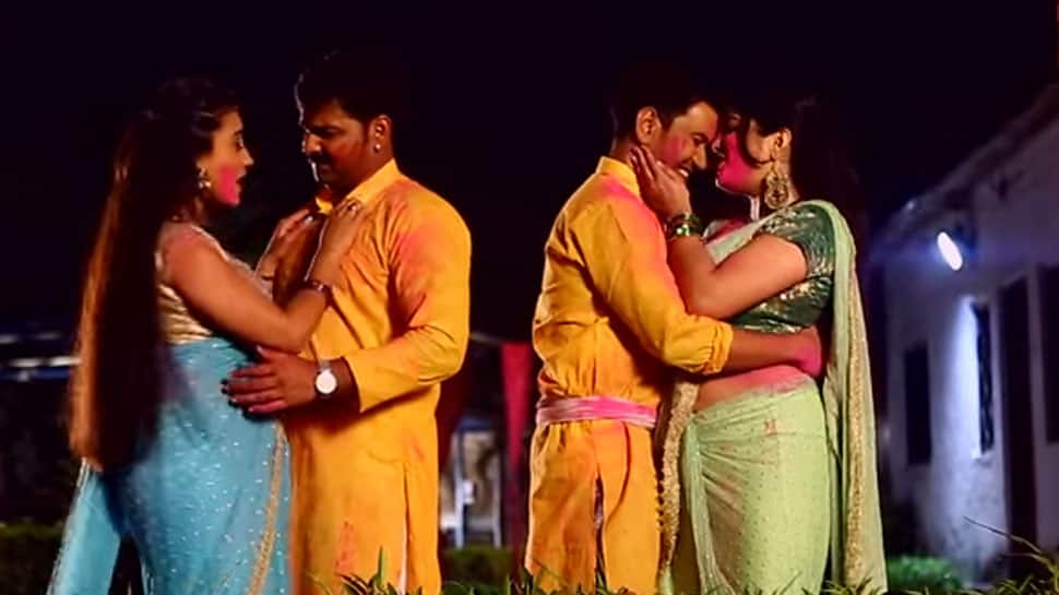 Viral Bhojpuri song: Nirahua, Pawan Singh, Amrapali, Akshara&#039;s &#039;Saheli Ke Holi&#039; is a rage on internet—Watch