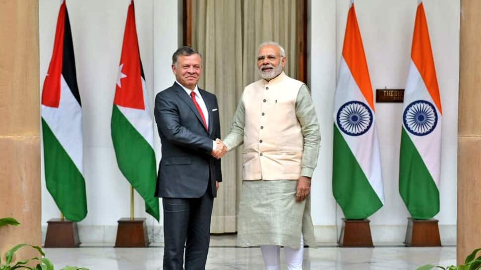 India, Jordan renew support for Palestine, sign 12 agreements