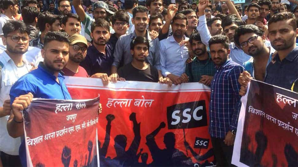 SSC exam paper leak protests spread to Rajasthan, stir continues in Delhi