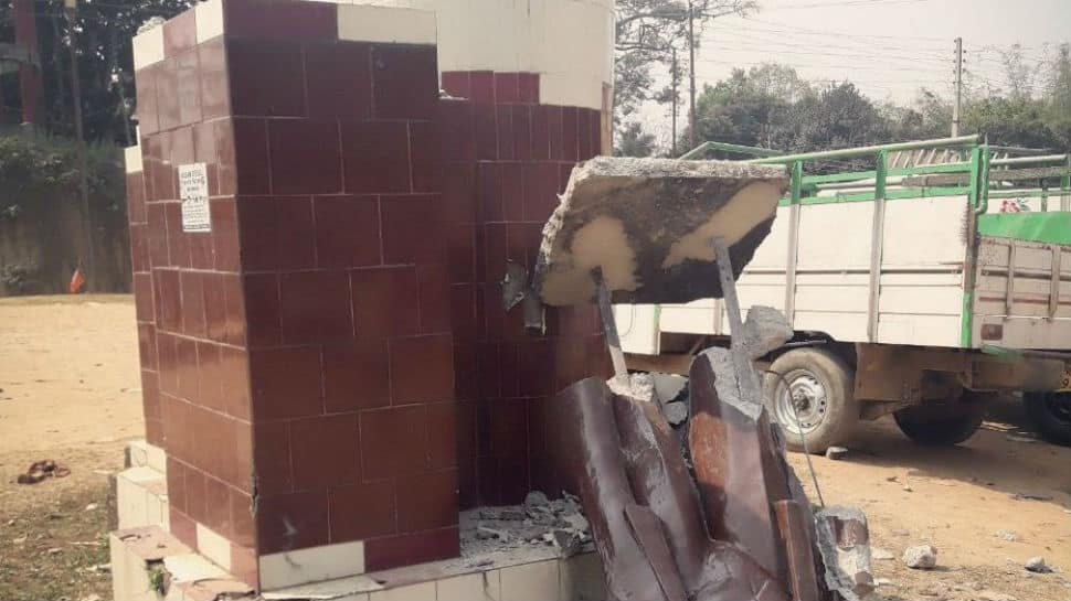 Another Lenin statue razed by mob in Tripura after Left’s poll debacle