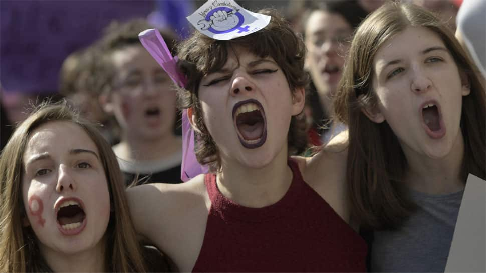 Spanish women stage unprecedented strike for rights