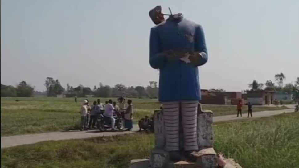 Statue vandalism continues, now Ambedkar&#039;s sculpture damaged in Azamgarh