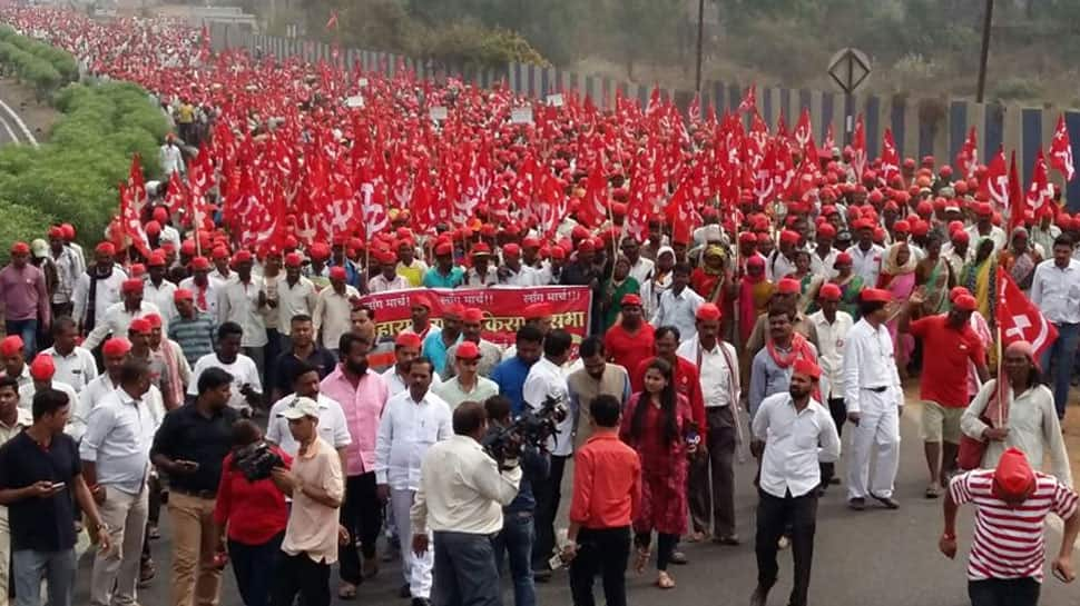 30,000 farmers hold anti-BJP rally in Maharashtra; Shiv Sena, MNS extend support