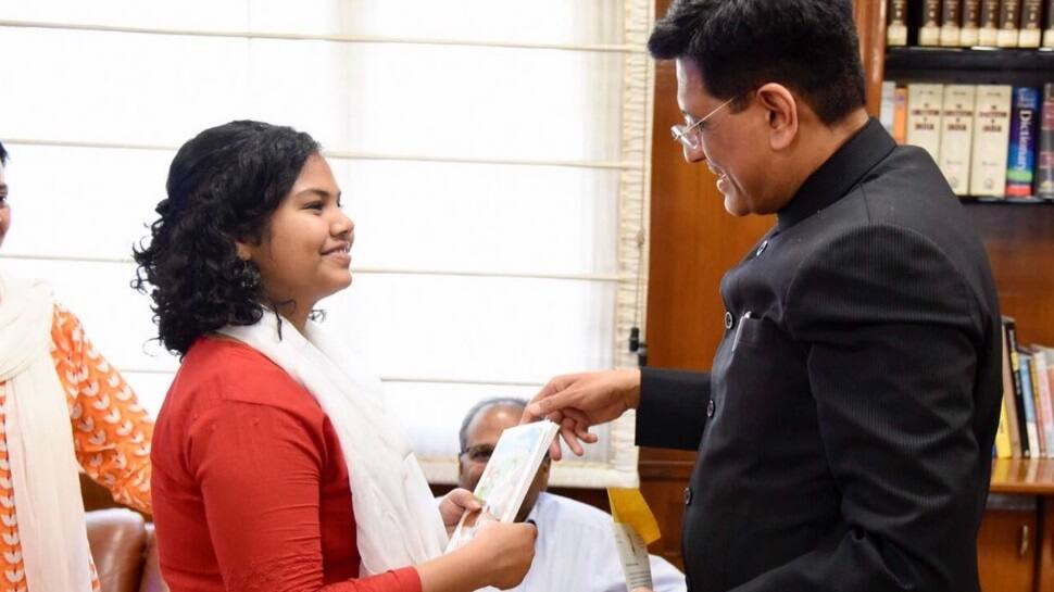 Piyush Goyal gifts PM Modi&#039;s book Exam Warriors to girl who ran away from home after failing maths test