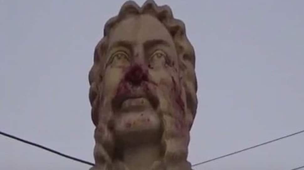 Statue of Michael Madhusudan Dutt defaced in West Bengal, face smudged with red colour
