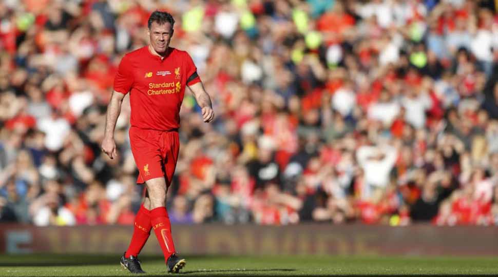 Former Liverpool defender Jamie Carragher apologises for spitting at a girl