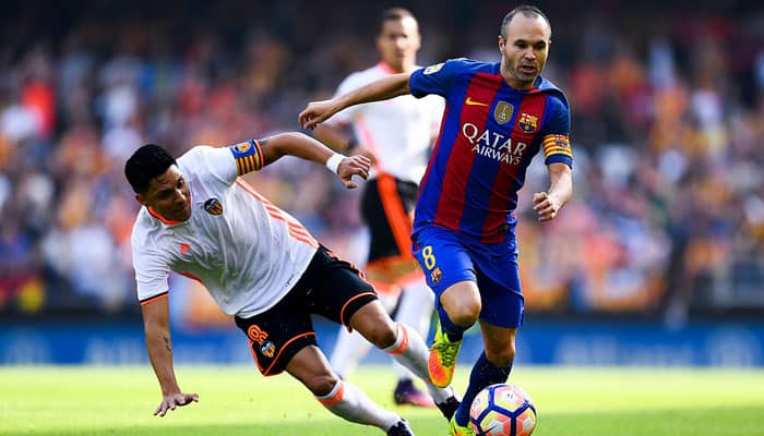 Andres Iniesta back in training ahead of Chelsea Champions League clash