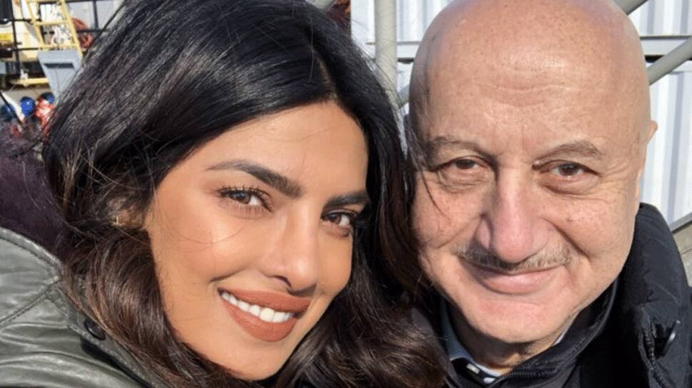 Anupam Kher visits Priyanka Chopra on Quantico set 