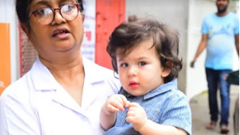 Taimur Ali Khan snapped outside his playschool, his curious eyes will draw you in these photos — See photos