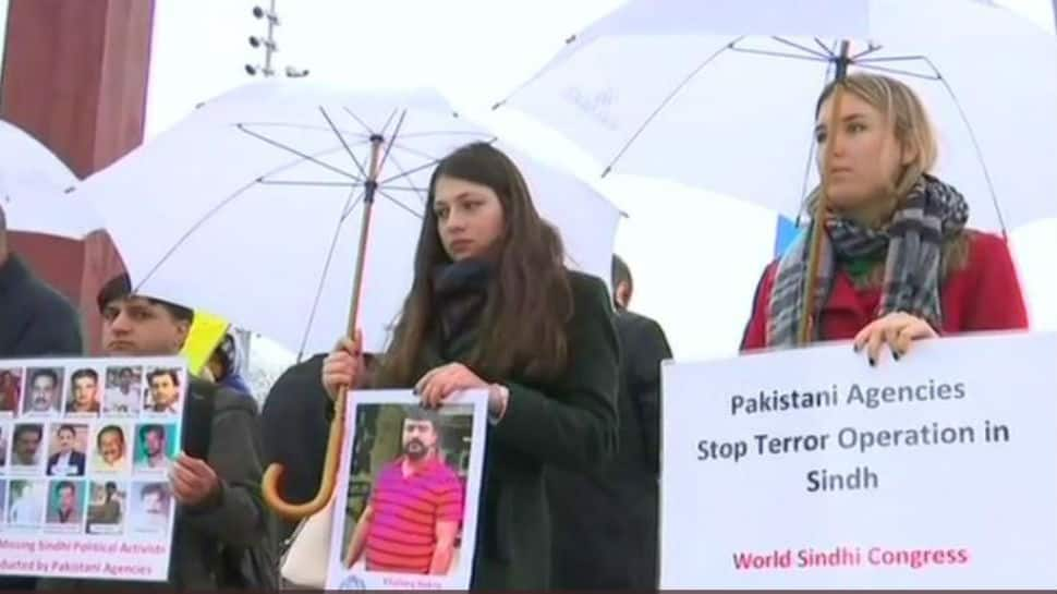 World Sindhi Congress organises massive protest against Pakistan at UNHRC meet