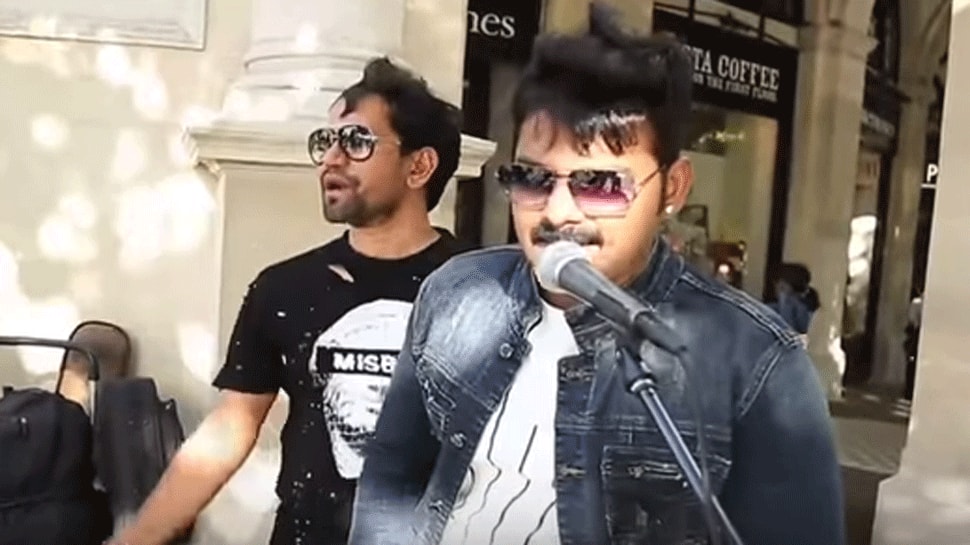 Lollypop Lagelu: Pawan Singh sings super-hit song on London street - Watch throwback video