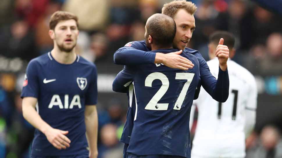 Christian Eriksen double sends Tottenham Hotspur into FA Cup semis