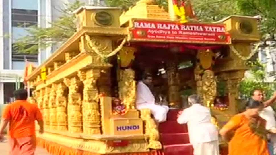 Amid protests, VHP&#039;s Rama Rajya Rath Yatra travels in Tamil Nadu, reaches Madurai 