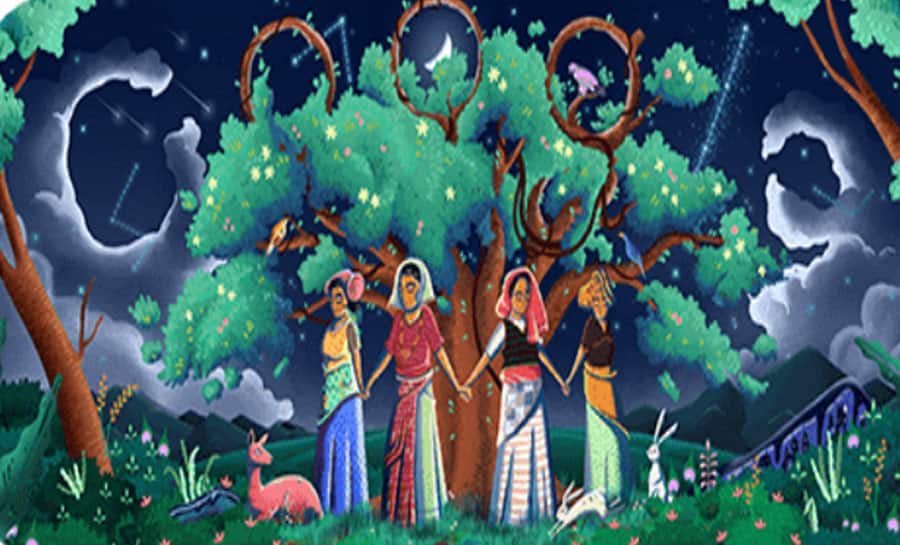 Google Doodle celebrates 45th anniversary of Chipko Movement