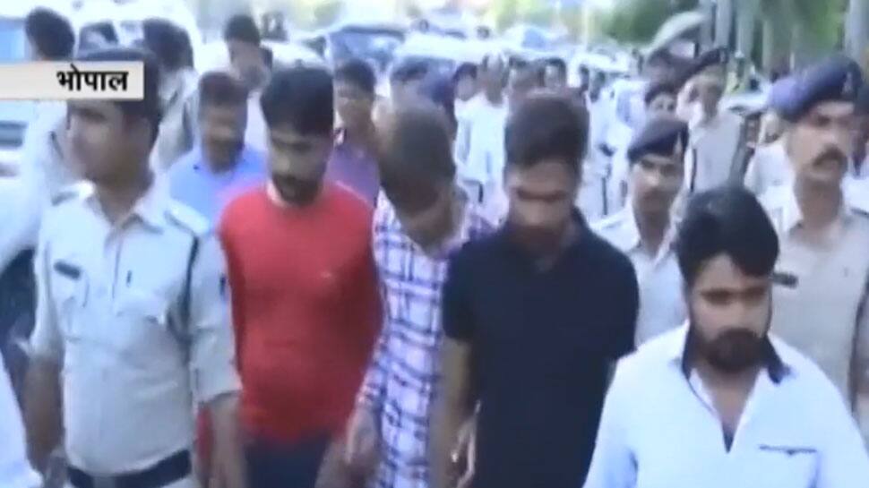 Watch: Four rapists paraded on streets by police, thrashed with shoes by women onlookers