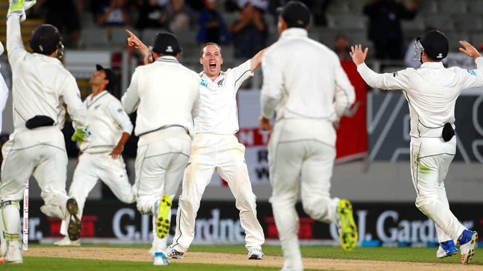 Todd Astle mops up tail as New Zealand thump England in pink ball Test