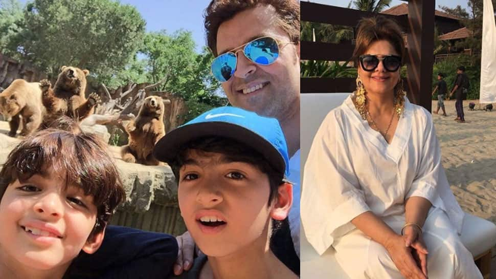 Hrithik Roshan&#039;s mom Pinkie works out like a boss lady while son and grandchildren watch in awe