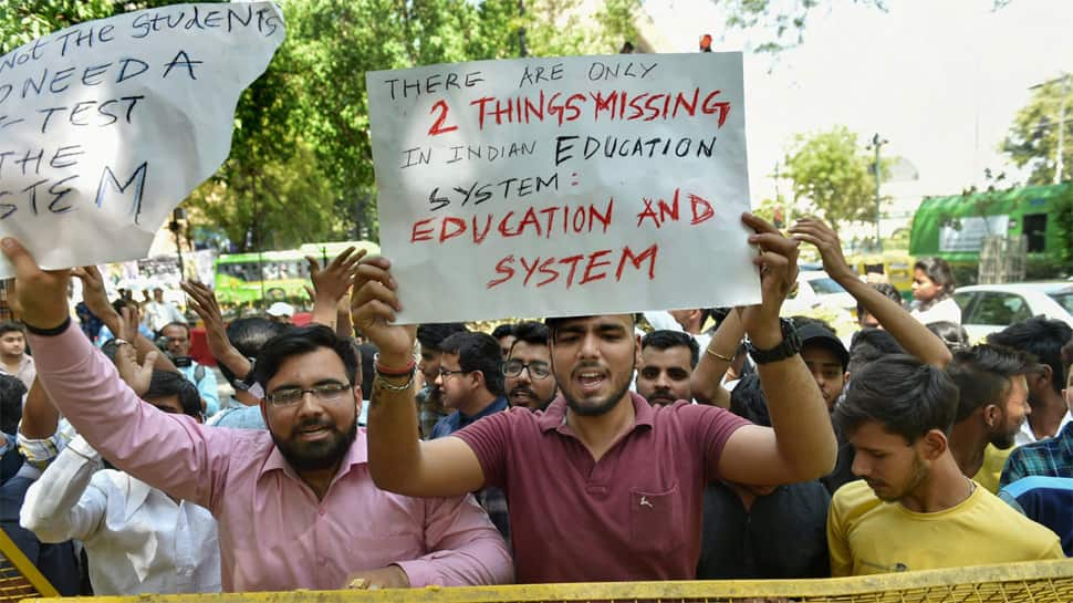 We want justice: Students protest at Jantar Mantar against CBSE papers leak