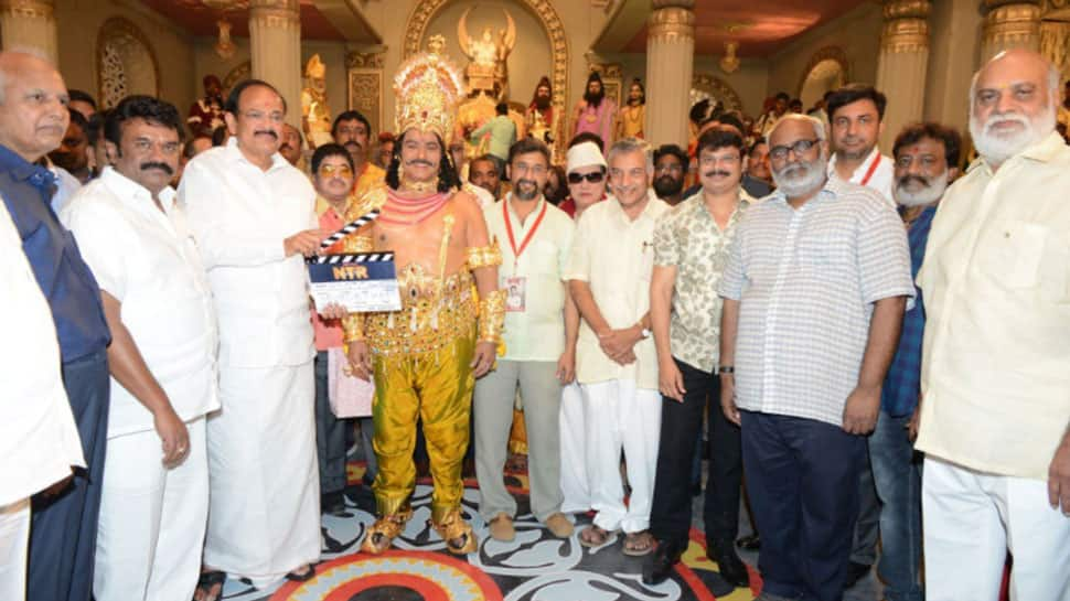 Biopic on NTR launched at a grand event in Hyderabad