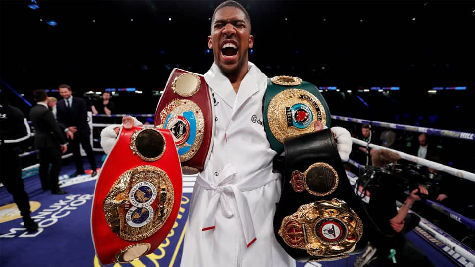 Anthony Joshua beats Joseph Parker on points in world heavyweight title fight