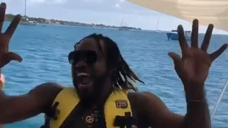 Watch: Chris Gayle&#039;s bhangra moves confirm he&#039;s ready to play IPL for Kings XI Punjab