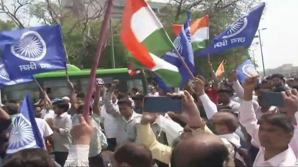 Bharat Bandh: Protestors take to the streets in Delhi, clog major roads