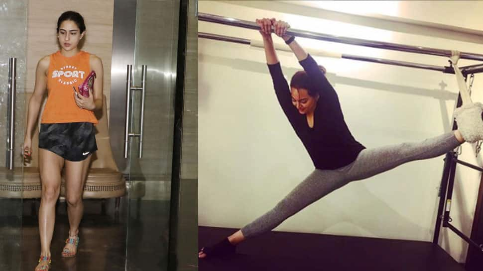 Sara Ali Khan and Sonakshi Sinha sweat it out in the gym, video goes viral—Watch