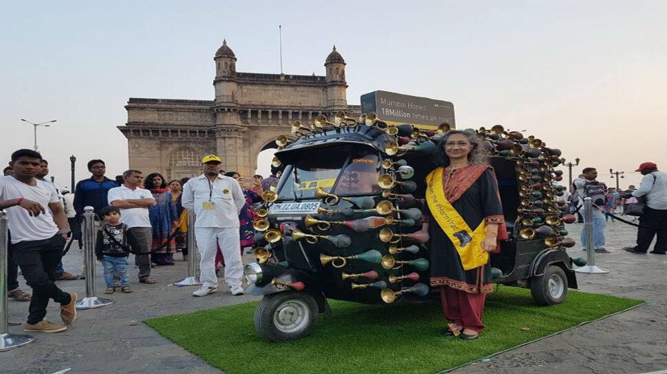 An auto that launched a thousand horns: Campaign to end honking makes a bang