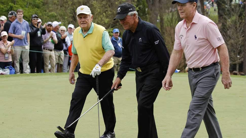 US Masters: Watson wins Par-3 for the old guard, young Nicklaus makes ace