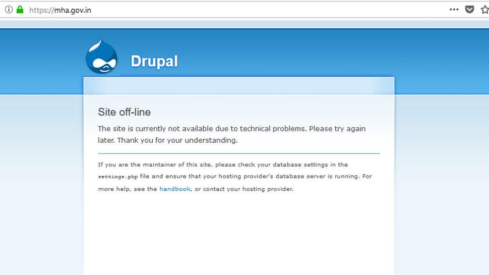 Offline сообщение. Функции Drupal. Офф портал. This site is currently not available. Please try again later..