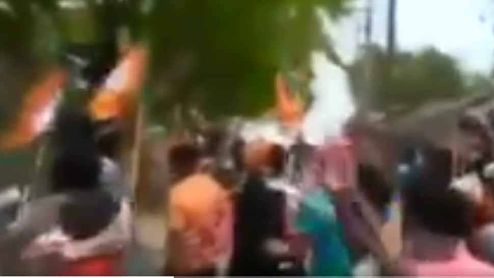 Watch - Crude bombs thrown at BJP workers in West Bengal&#039;s Murshidabad