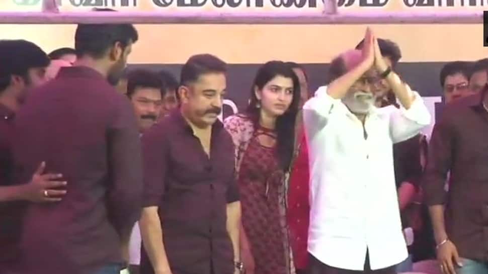 Rajinikanth, Kamal Haasan, Dhanush join Tamil stars in Cauvery board protests