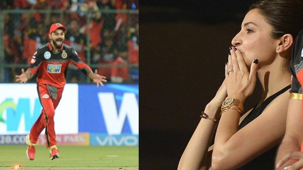 Anushka Sharma beams with joy as Virat Kohli led RCB defeats KXIP–See Pics 