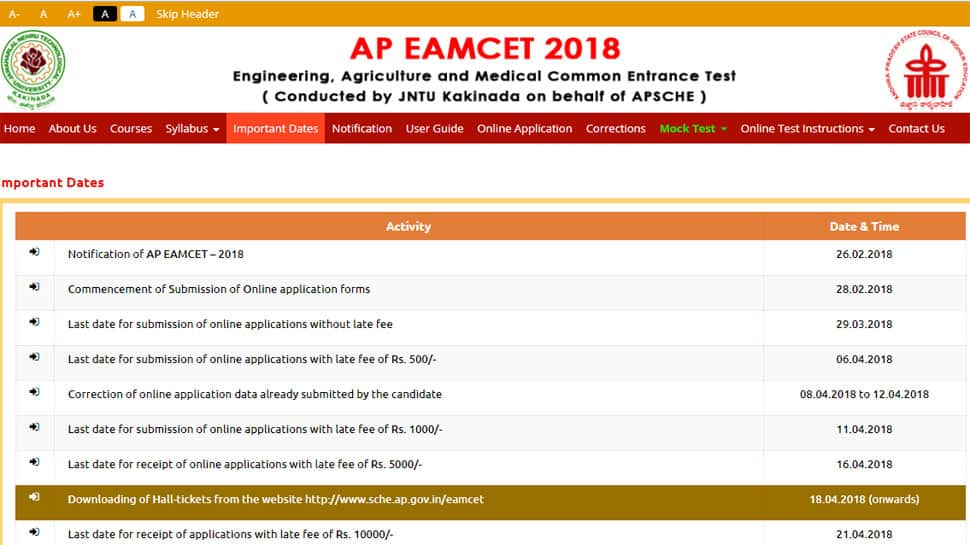 Don&#039;t be late for AP EAMCET 2018 even by a minute, you won&#039;t be allowed to enter exam hall. Details on sche.ap.gov.in