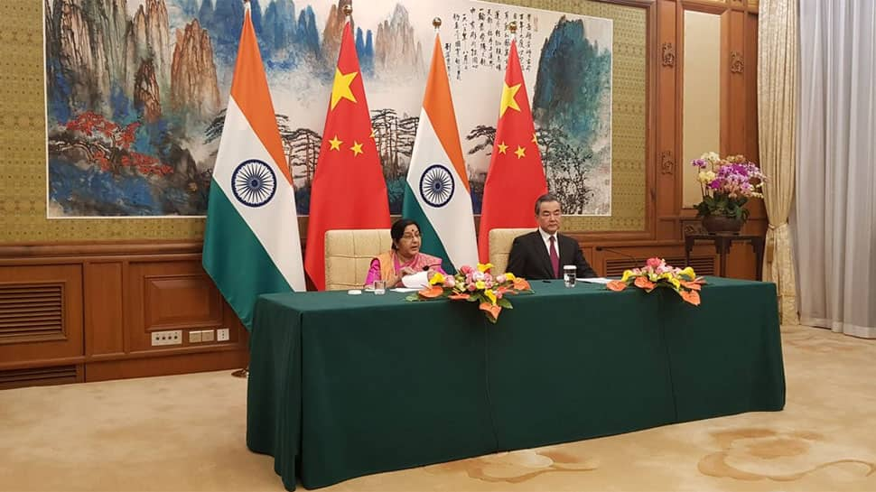 Sushma Swaraj meets Chinese counterpart, discusses Indo-China ties