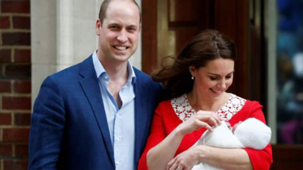 Kate Middleton and Prince Charles make their first appearance with baby boy