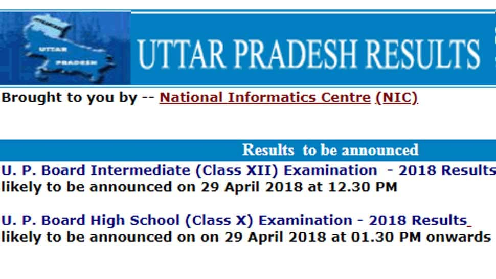 Upresults.nic.in 2018 Class 12th (Intermediate), Class 10th (High School) Results, date and timings