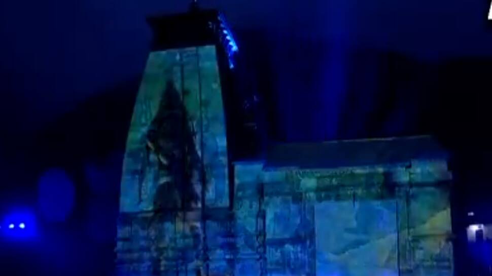 Watch: Laser light show on Lord Shiva set against the Himalayas in Kedarnath