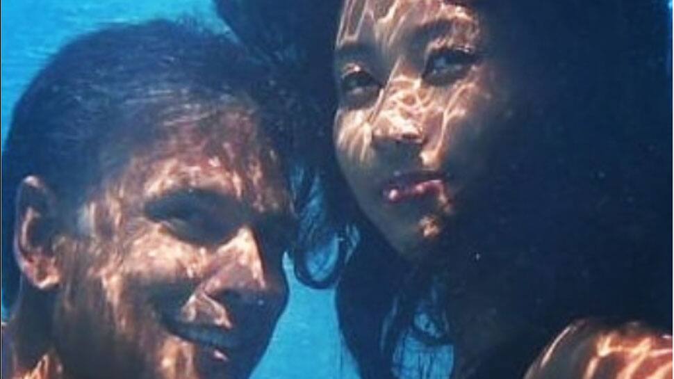 Milind Soman-Ankita Konwar&#039;s first underwater pic will wash away your morning blues!