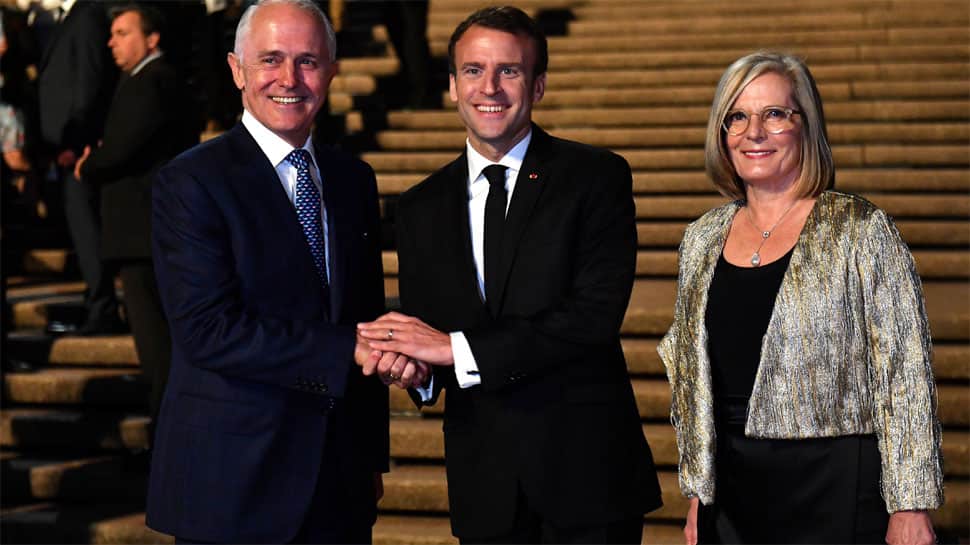  French President Emmanuel Macron calls Australian PM Malcolm Turnbull&#039;s wife &#039;delicious&#039;