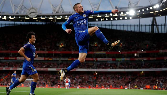 Jamie Vardy on the scoresheet as Leicester thump 10-man Arsenal 3-1