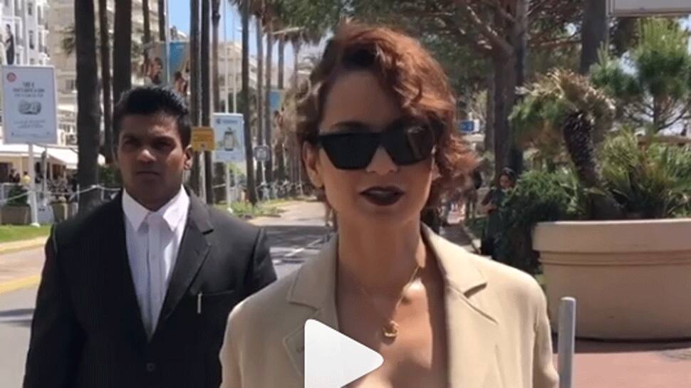 Kangana Ranaut goes bold, makes heads turn at Cannes 2018 - Watch