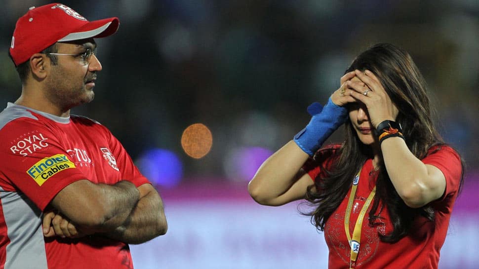 IPL 2018: Preity Zinta denies fallout with Virender Sehwag after Punjab&#039;s defeat against Rajasthan, calls it &#039;fake news&#039;