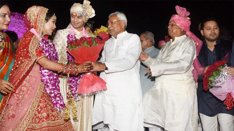 Tej Pratap ties knot with Aishwarya Rai, Nitish Kumar attends wedding