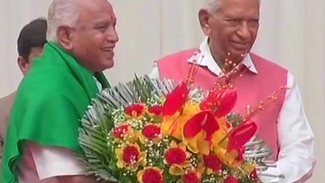 BS Yeddyurappa takes oath as Karnataka CM amid protest by Congress, Janata Dal-Secular