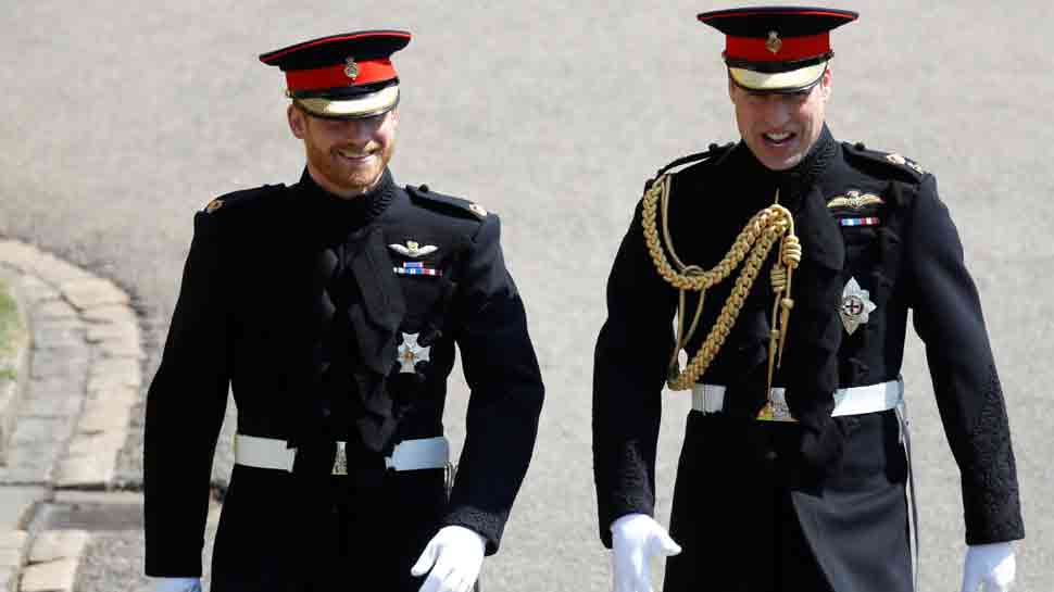 Prince Harry wears frock-coat uniform of the Blues and Royals for wedding