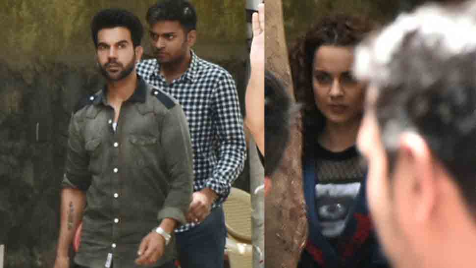 Kangana Ranaut, Rajkummar Rao spotted on Mental Hai Kya sets — See pics